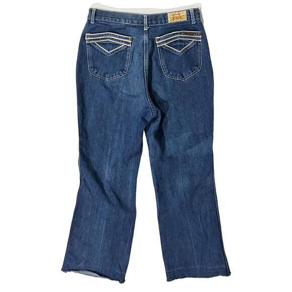 Pentimento Vintage 70s Women’s Blue Jeans Denim Flare Leg High Rise Sz 11 - Picture 4 of 7